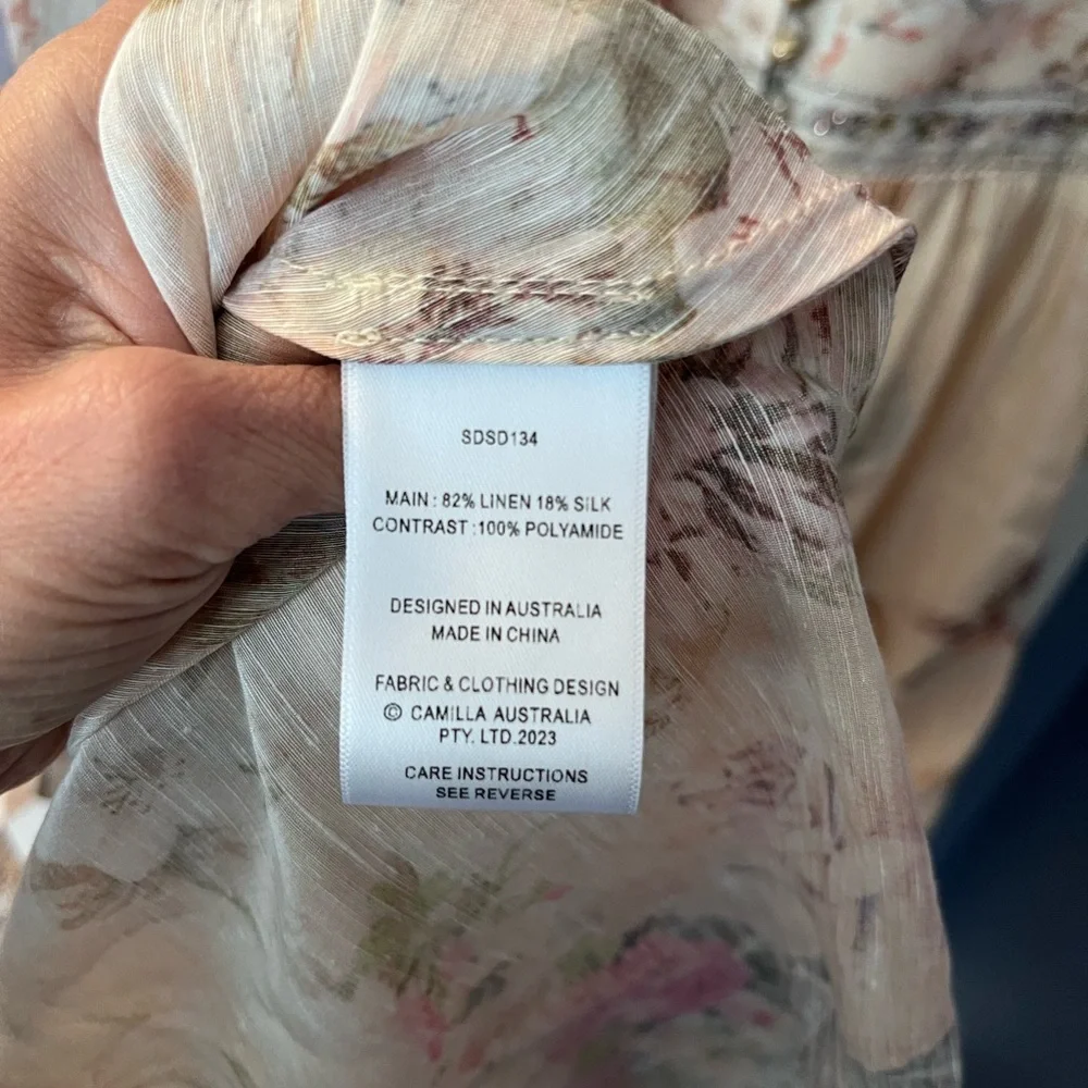 Camilla Adorned in Antiquity Button-Front Maxi Dress - XS - Picture 12 of 14